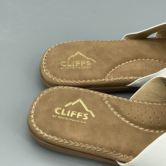 NEW Cliffs by White Mountain Women’s Fortunate Slide Sandals White Size 6M - Picture 6 of 10